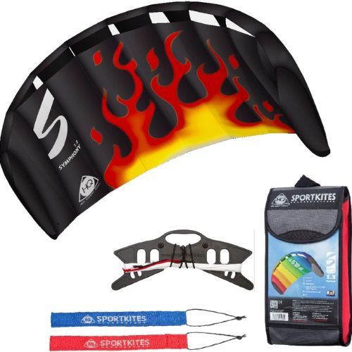#2. Dual Line Parachute Stunt Foil Sport Kite Ready to Fly Outdoor Fun Sports For 10-Year-Old Boys and Girls